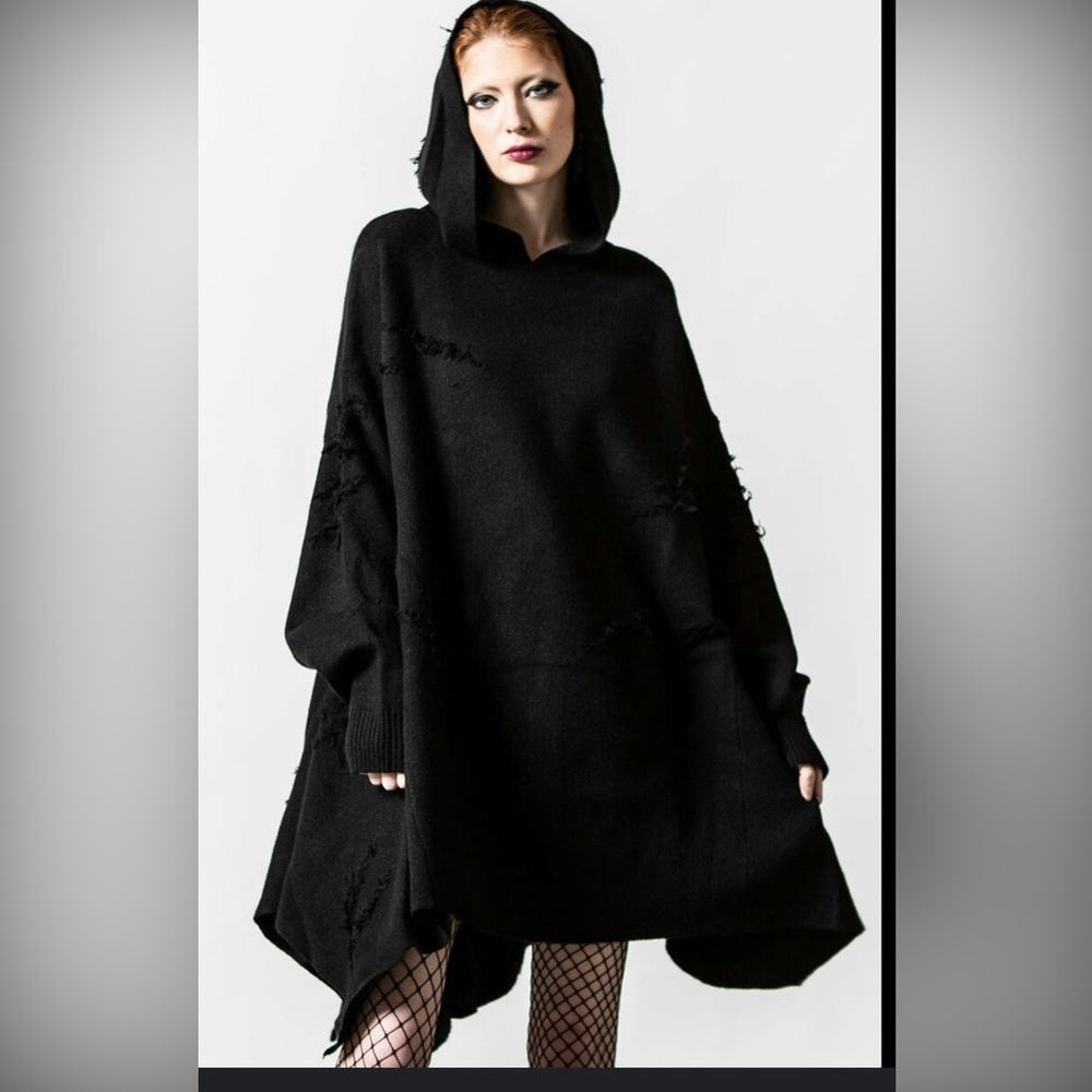NWT Killstar Darkest Daze Knit Hooded Sweater